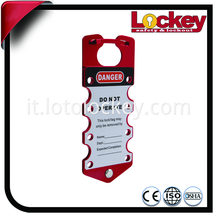 aluminum lockout hasp